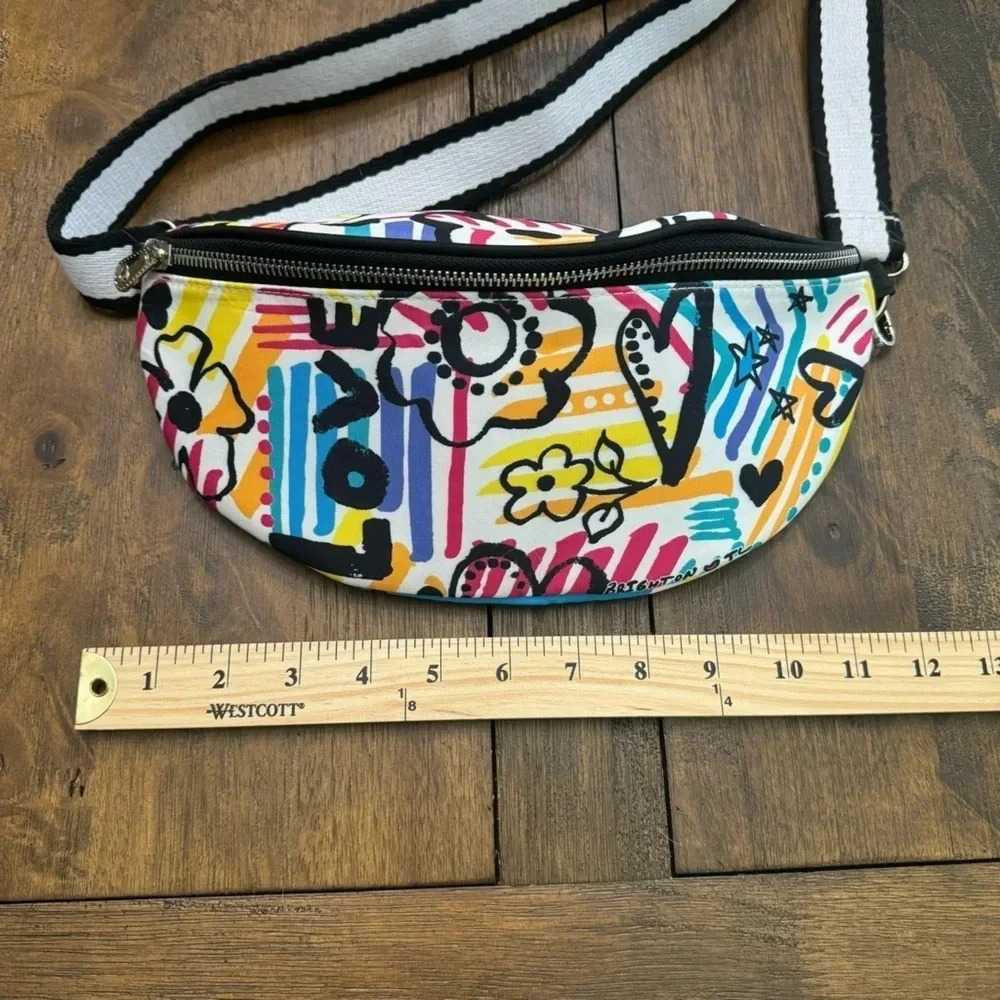 Brighton Graffiti Love Cross Body Belt Bag. Excellent condition. Retail $78 - Picture 8 of 9